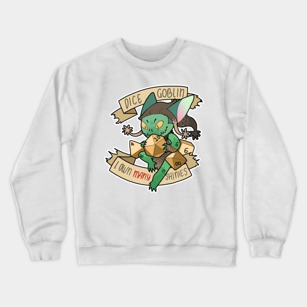 DICE GOBLIN, 1 Crewneck Sweatshirt by jonesylium